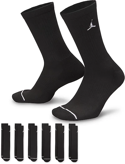 Jordan Everyday Crew Socks 6 Pack