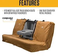 Carhartt Universal Fit Duck Bench Seat Cover
