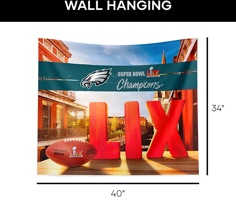The Northwest Eagles '25 Super Bowl LIX Wall Hanging 34"x40"