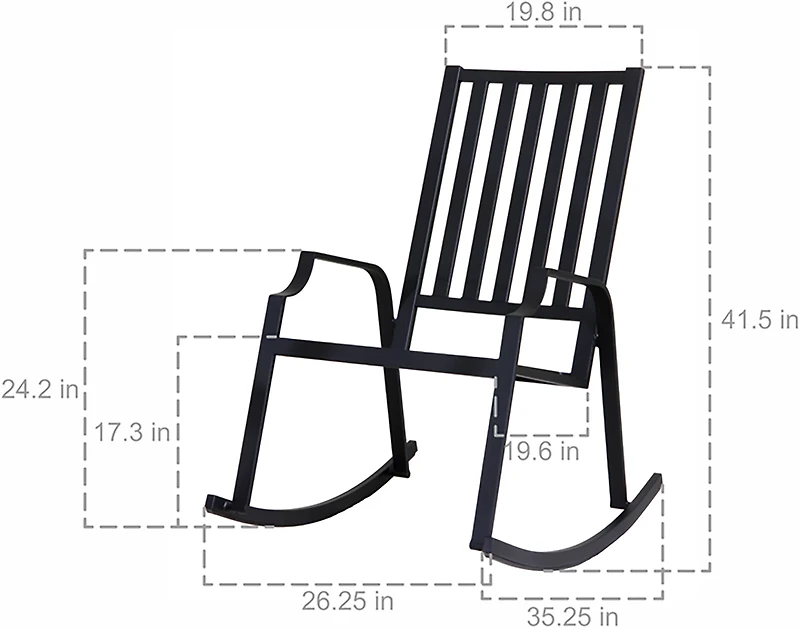 Mosaic Traditional Rocking Chair