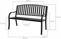 Mosaic Classic Metal Bench