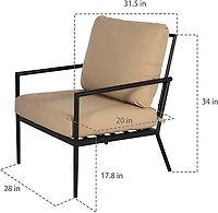 Mosaic Livingston 4-Piece Garden Conversation Set