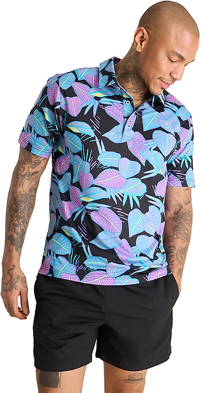 Chubbies Men's The Fluorescent Funk Performance Polo Shirt