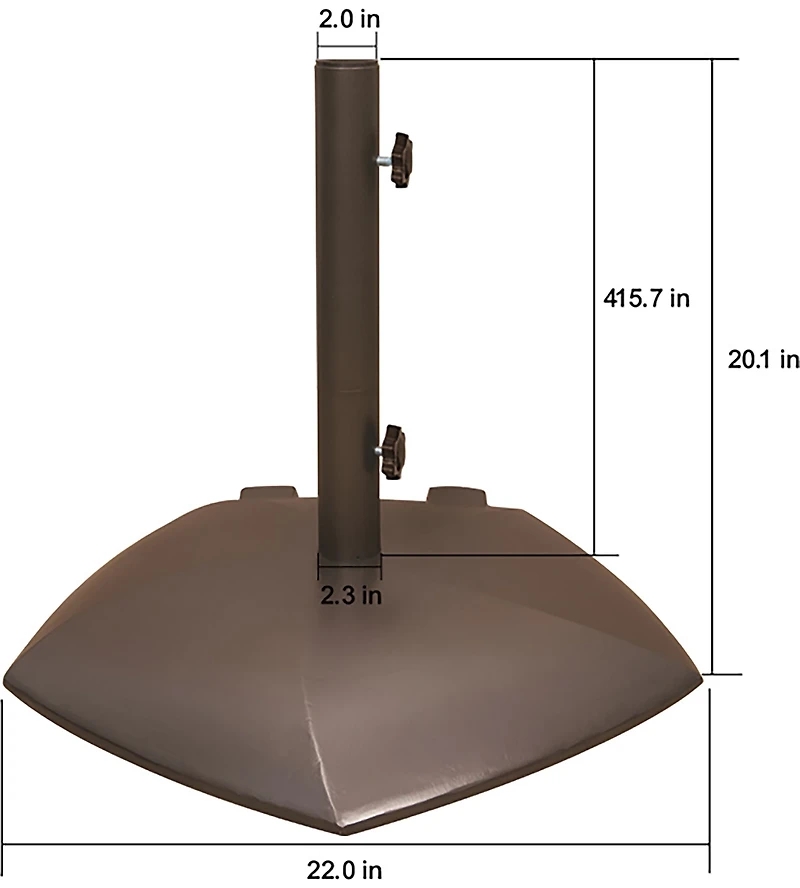 Mosaic 65 lb Concrete Patio Basatio Umbrella Base