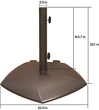 Mosaic 65 lb Concrete Patio Basatio Umbrella Base