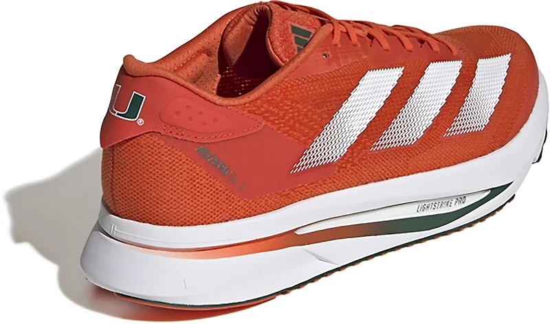 adidas Men's Miami Hurricanes Adizero SL 2 Running Shoes