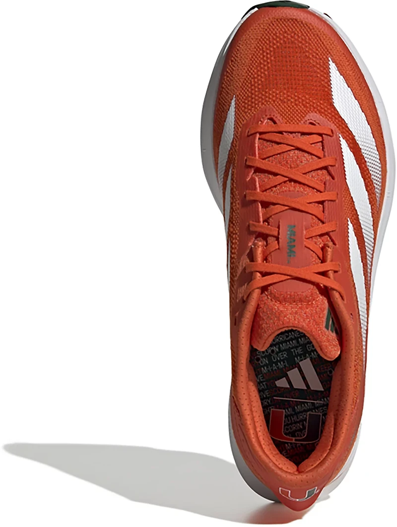 adidas Men's Miami Hurricanes Adizero SL 2 Running Shoes