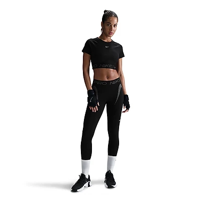 Nike Women's Pro Dri-FIT Cropped Graphic T-shirt