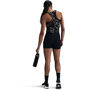 Nike Women's One Fitted Dri-FIT Cropped Printed Tank Top