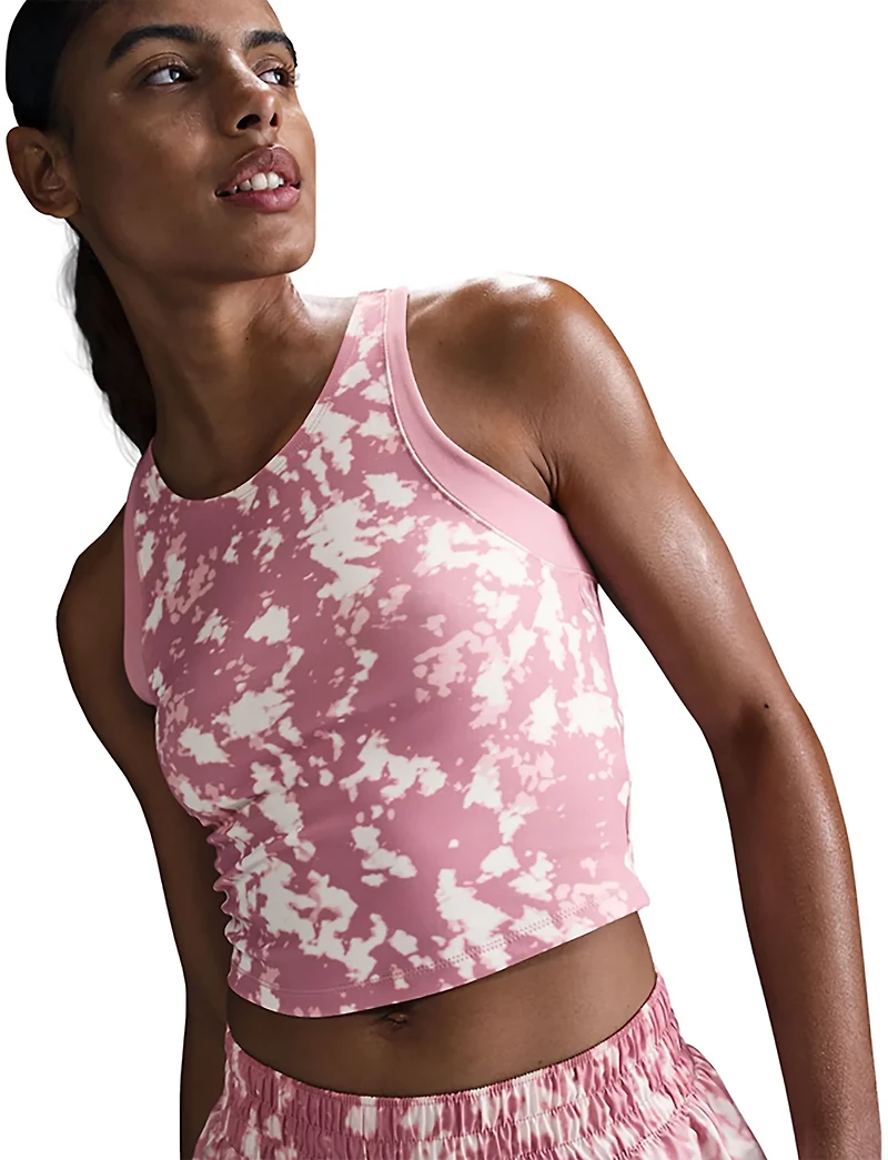 Nike Women's One Fitted Dri-FIT Cropped Printed Tank Top