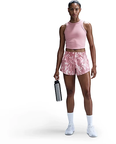 Nike Women's One Dri-FIT Brief Lined Printed Shorts 3 in