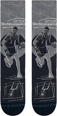 Stance Men's San Antonio Spurs Pasted Wemby Crew Socks