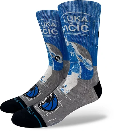 Stance Men's Dallas Mavericks Pasted Luka Crew Socks