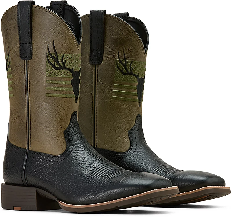 Ariat Men's Sport Antlers Cowboy Boots