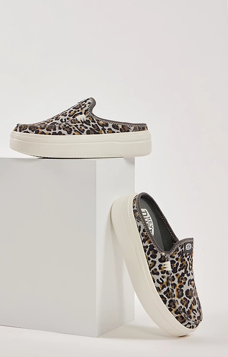 HEYDUDE Women's Wendy Austin Lift Classic Leopard Slip-on Shoes