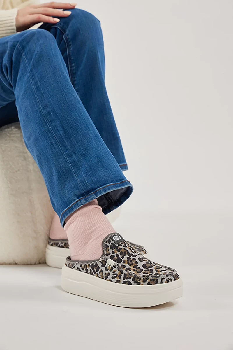 HEYDUDE Women's Wendy Austin Lift Classic Leopard Slip-on Shoes