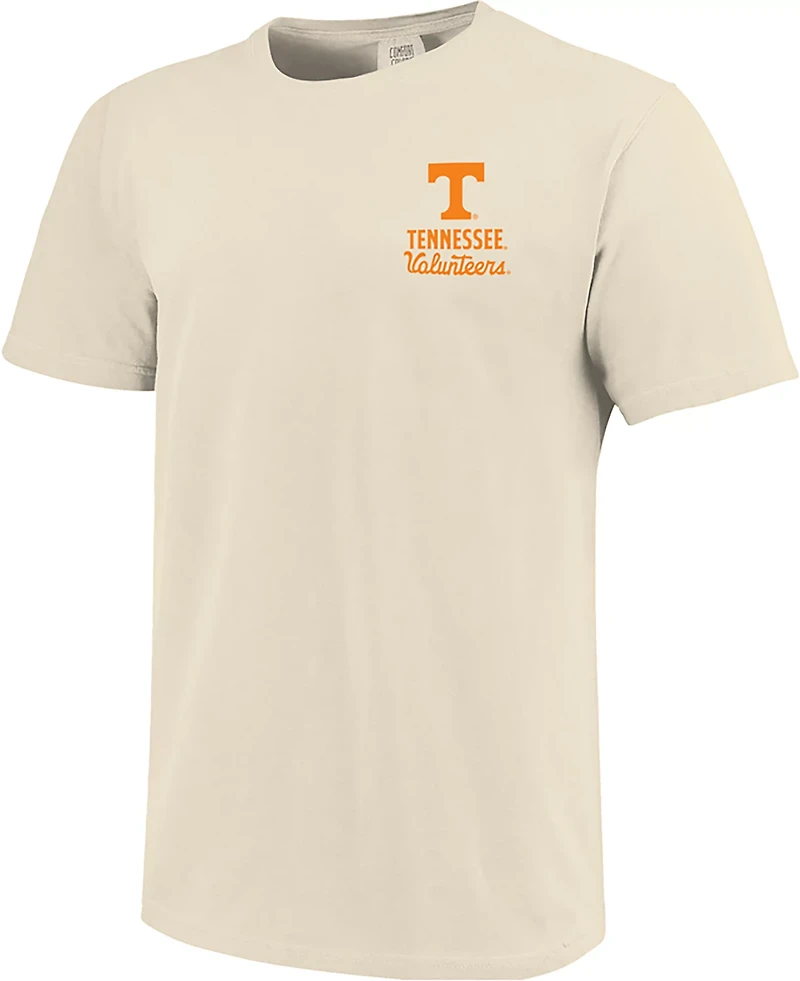 Image One Men's University of Tennessee Mascot Overlay Double Sided Graphic T-shirt