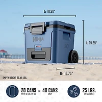 Ninja FrostVault 30qt Wheeled Cooler with Cold Dry Zone