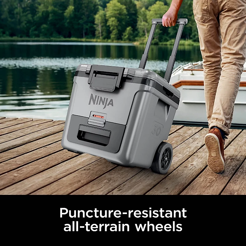 Ninja FrostVault 30qt Wheeled Cooler with Cold Dry Zone