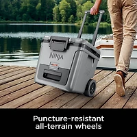 Ninja FrostVault 30qt Wheeled Cooler with Cold Dry Zone