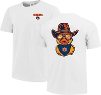 Image One Men's Auburn University Western Duck Glasses Scene Graphic T-shirt