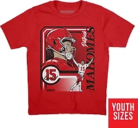BreakingT Boys' Kansas City Chiefs Mahomes Collage Frame T-shirt