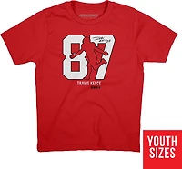 BreakingT Boys' Kansas City Chiefs Kelce Action Number T-shirt