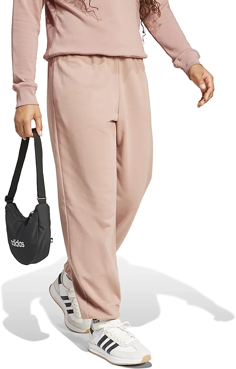 adidas Women's Essentials Small Logo French Terry Cuffed Pants