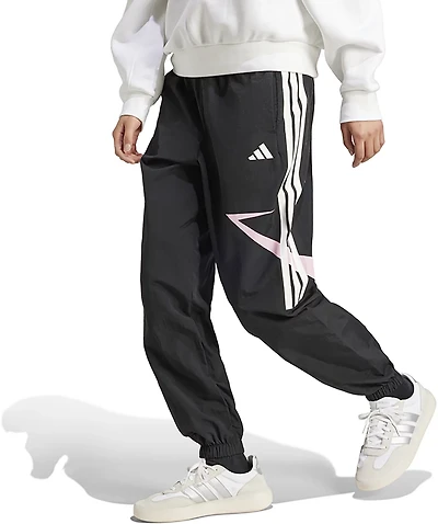 adidas Women's Tiro Cut 3-Stripes Colorblock Cuffed Pants