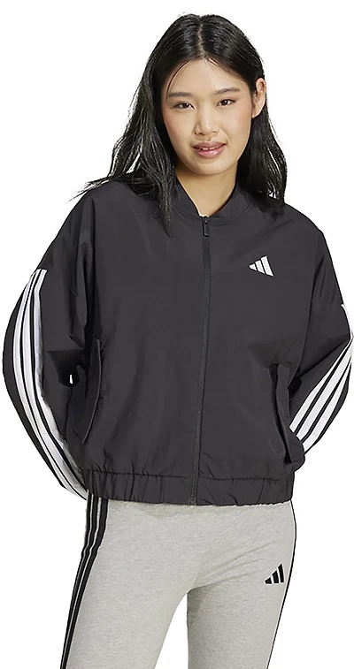 adidas Women's Essentials 3-Stripes Woven Bomber Jacket