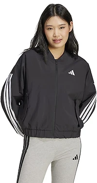 adidas Women's Essentials 3-Stripes Woven Bomber Jacket
