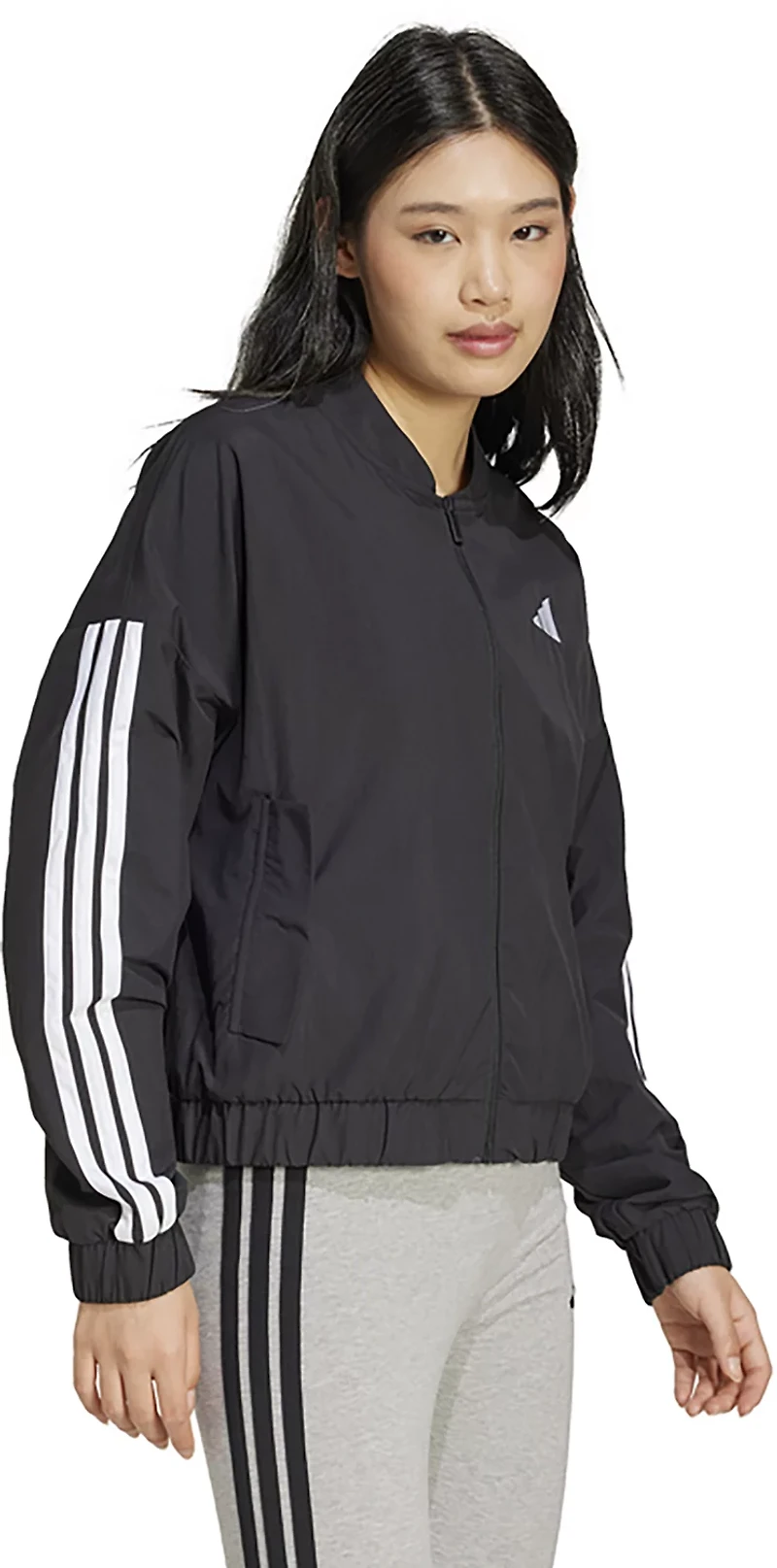 adidas Women's Essentials 3-Stripes Woven Bomber Jacket