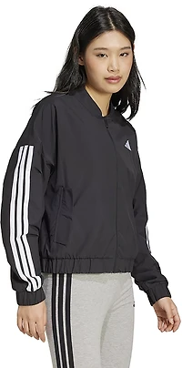 adidas Women's Essentials 3-Stripes Woven Bomber Jacket
