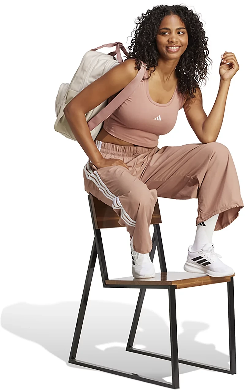 adidas Women's Essentials 3-Stripes Woven Parachute Pants