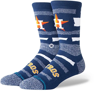 Stance Squeeze Houston Astros Adults' Crew Socks