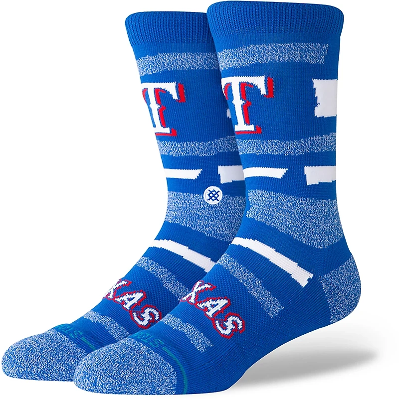 Stance Squeeze Texas Rangers Adults' Crew Socks