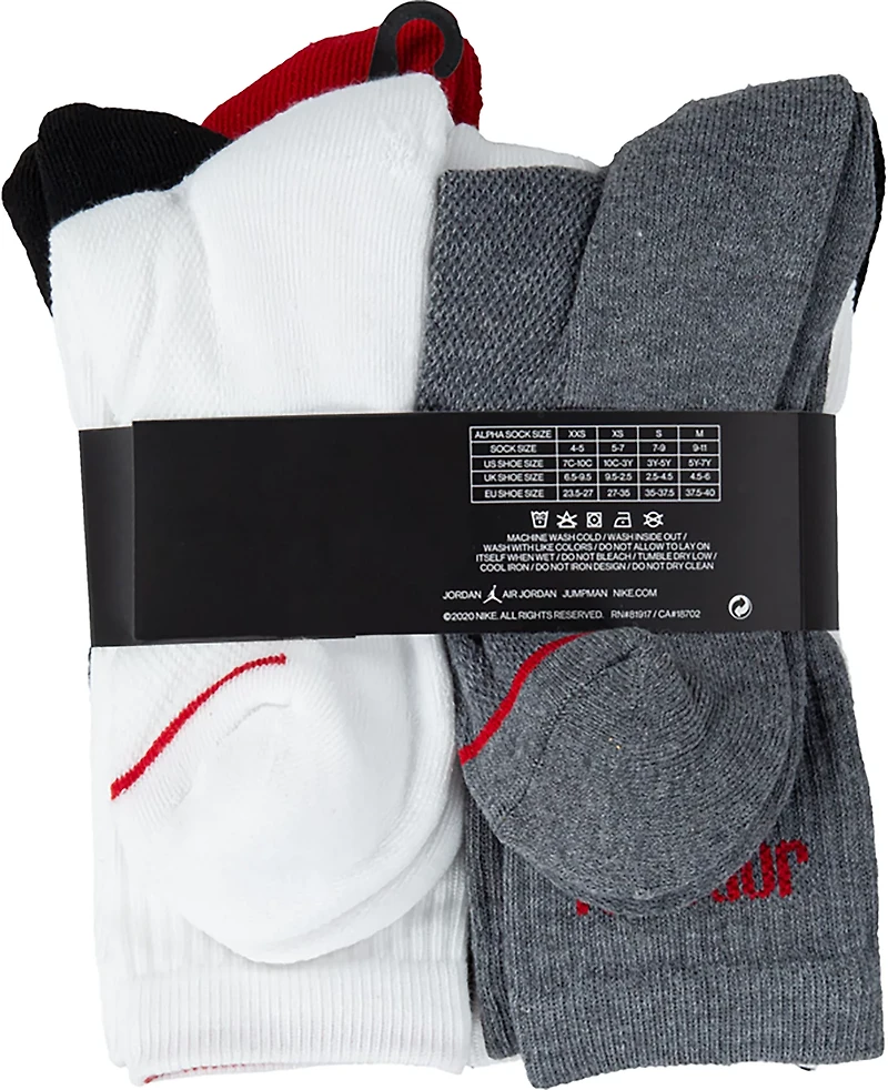 Jordan Kid's Legend Crew Socks 6-Pack