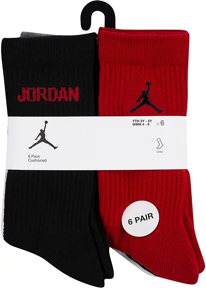 Jordan Kid's Legend Crew Socks 6-Pack