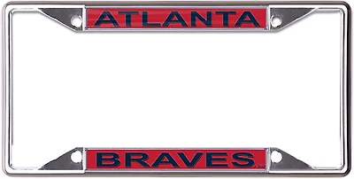 WinCraft Atlanta Braves Metallic License Plate Frame