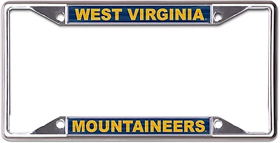 WinCraft West Virginia University Metallic License Plate Frame