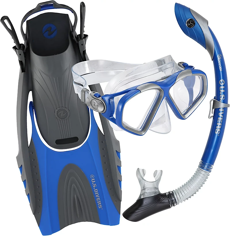 U.S. Divers Cozumel Adult Mask, Snorkel, & Fins Set