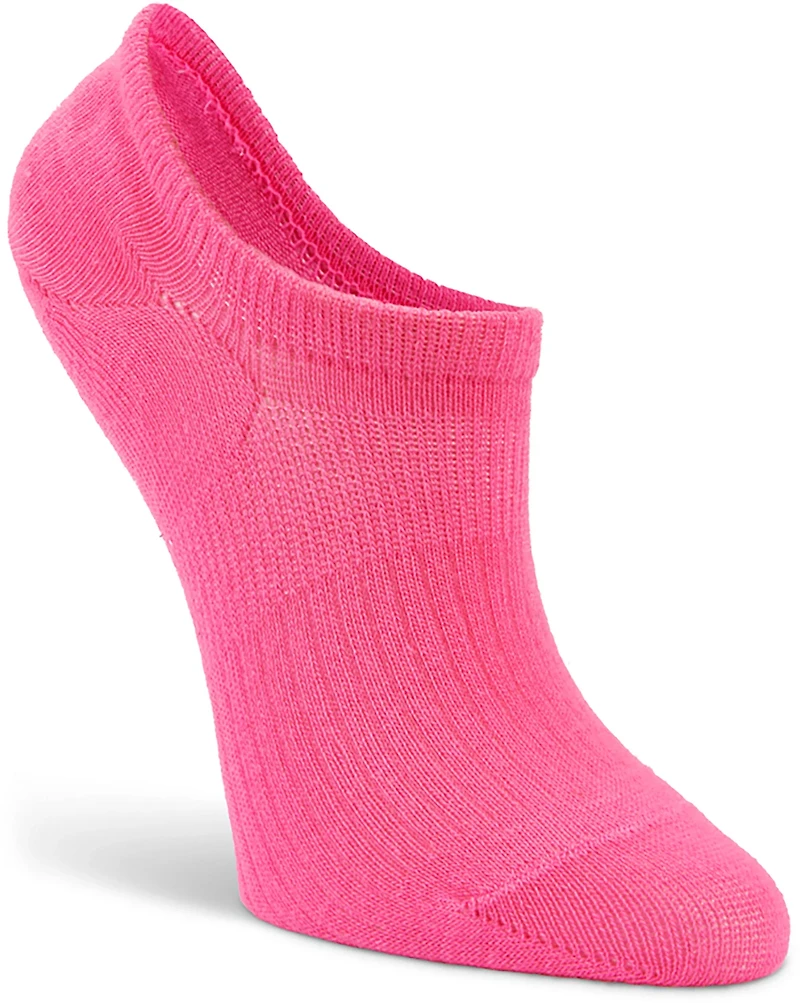 BCG Women's High Vamp Ribbed Brights Footie Socks 6 Pack