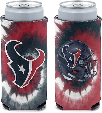 WinCraft Houston Texans Tie Dye 12 oz Slim Can Cooler