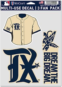 WinCraft Texas Rangers City Connect Multi-Use Decals Fan 3-Pack