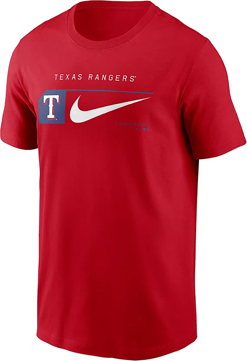 Nike Men’s Texas Rangers Team Swoosh Lockup Graphic T-shirt