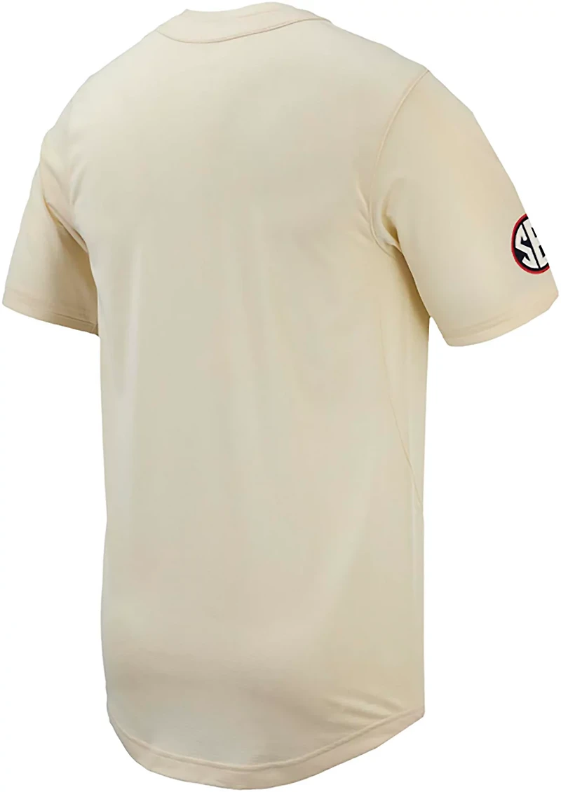 The Nike Men's University of Mississippi Full-Button Mascot Replica Baseball Jersey