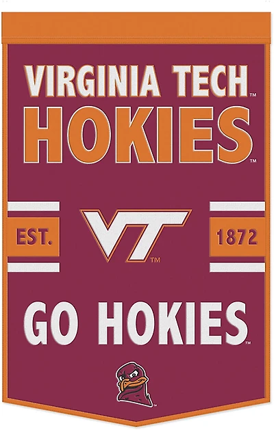 WinCraft Virginia Tech Primary 38 in x 24 in Wool Banner