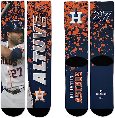 For Bare Feet Houston Astros Road Warrior Jose Altuve Player Crew Socks