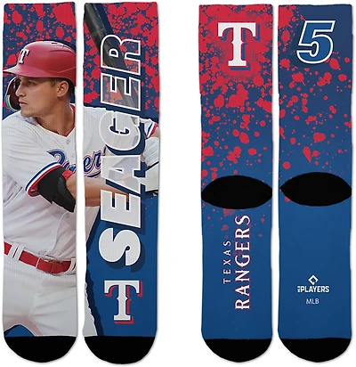 For Bare Feet Texas Rangers Corey Seager Road Warrior Player Crew Socks