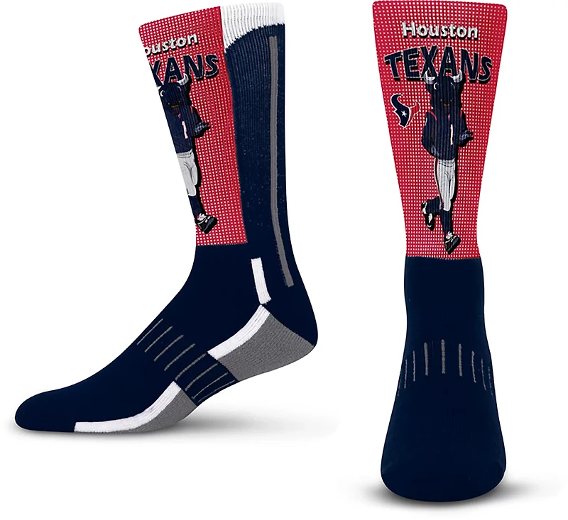 For Bare Feet Youth Houston Texans Mascot Fever Socks